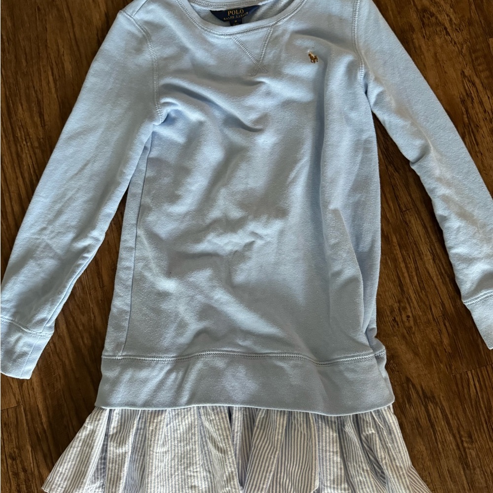 Polo by Ralph Lauren Kids Blue Long Sleeve Dress
